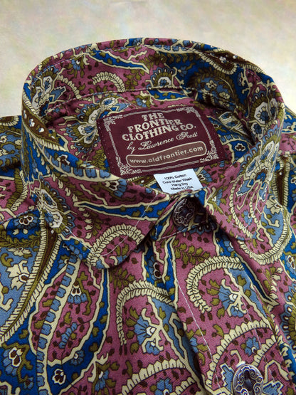 Purple Classic Paisley Victorian Shirt