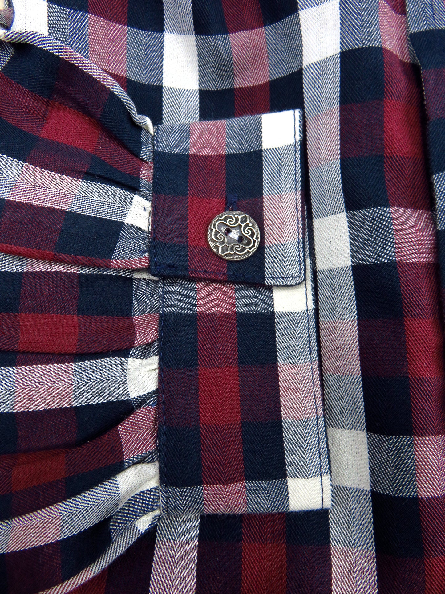 Red and Black Check Plaid Victorian Shirt