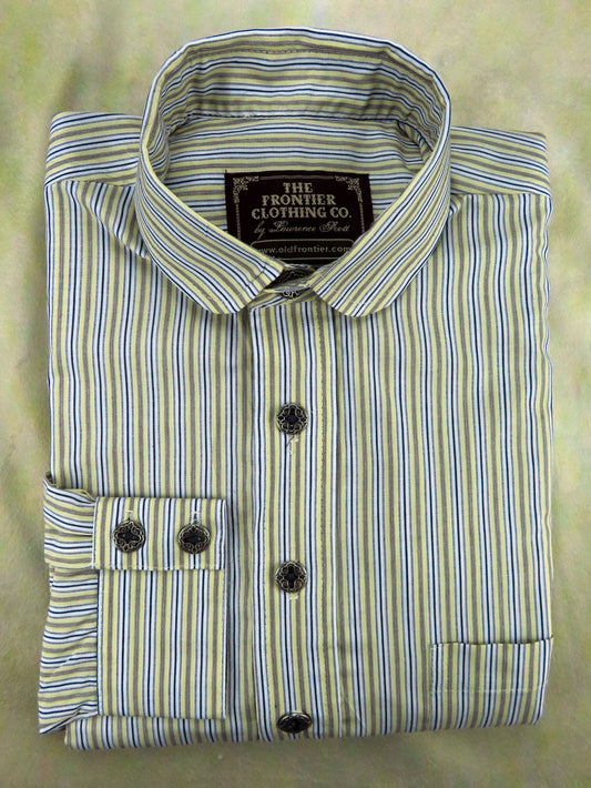 Lemon Yellow Stripe Men's Dakota Shirt