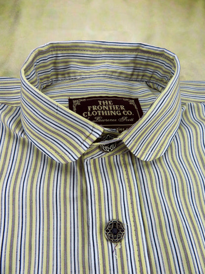 Lemon Yellow Stripe Men's Dakota Shirt