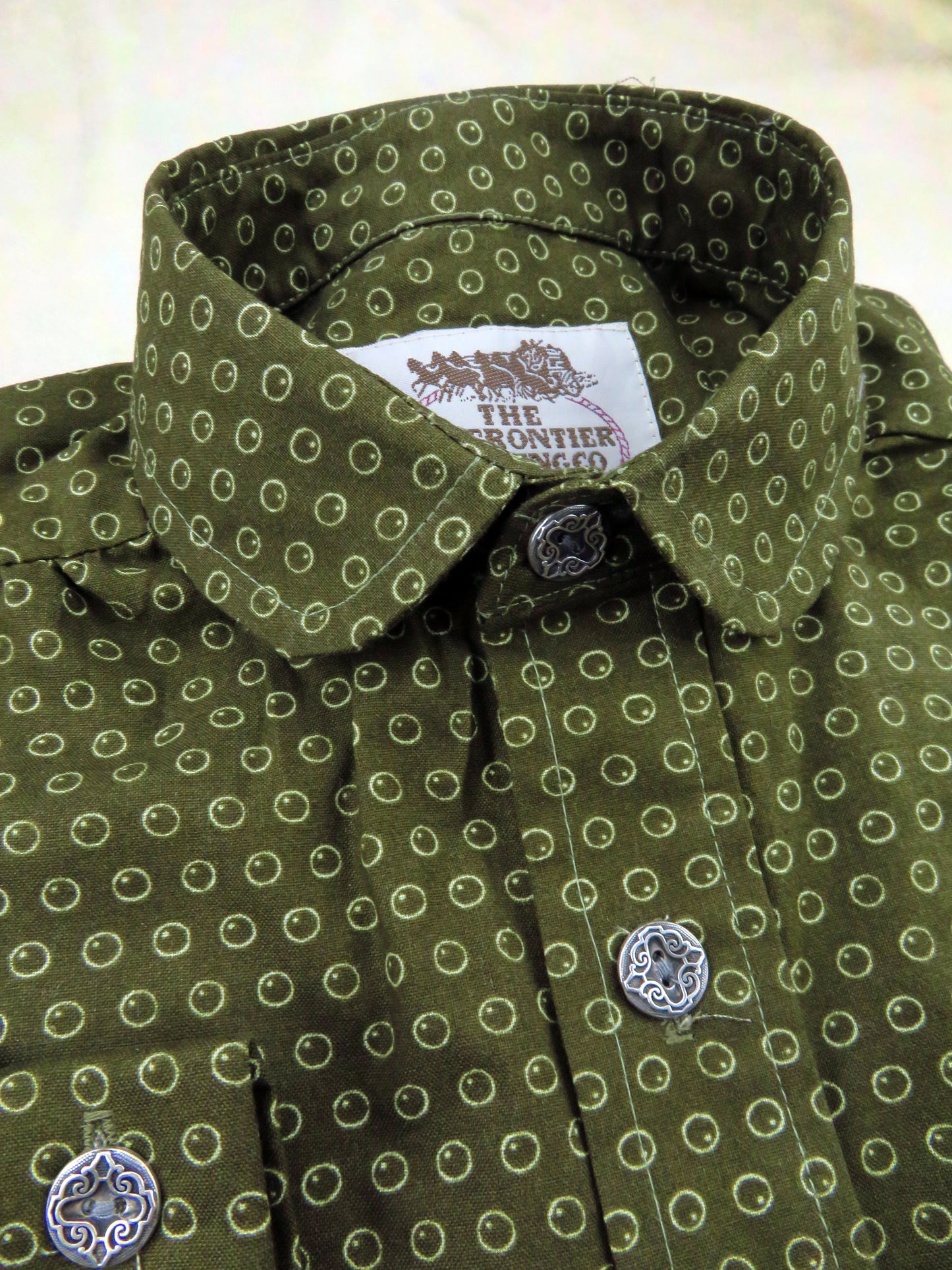 Woody Brown Bubble Wallpaper Men's Victorian Shirt
