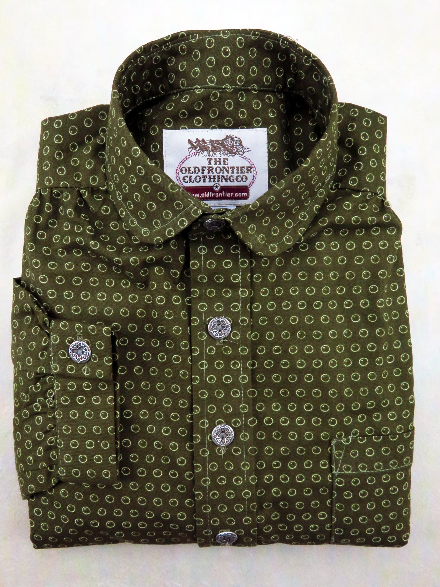 Woody Brown Bubble Wallpaper Men's Victorian Shirt