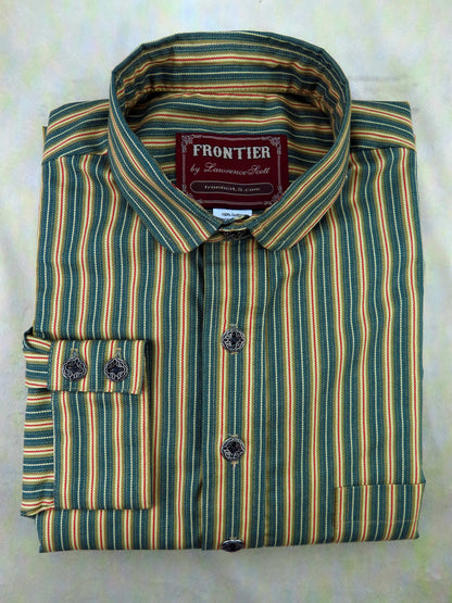 Carpenter Stripe Green Men's Dakota Shirt