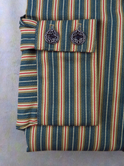 Carpenter Stripe Green Men's Dakota Shirt