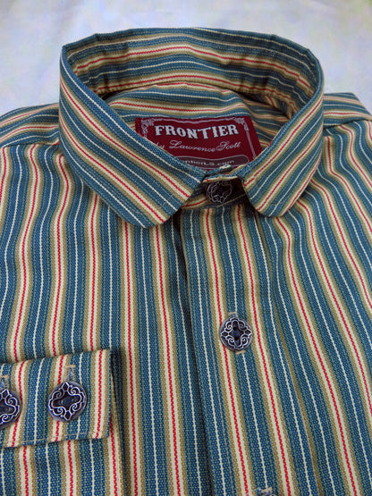 Carpenter Stripe Green Men's Dakota Shirt