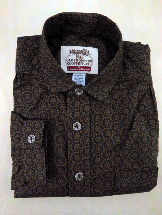 Espresso Vine Wallpaper Victorian Shirt