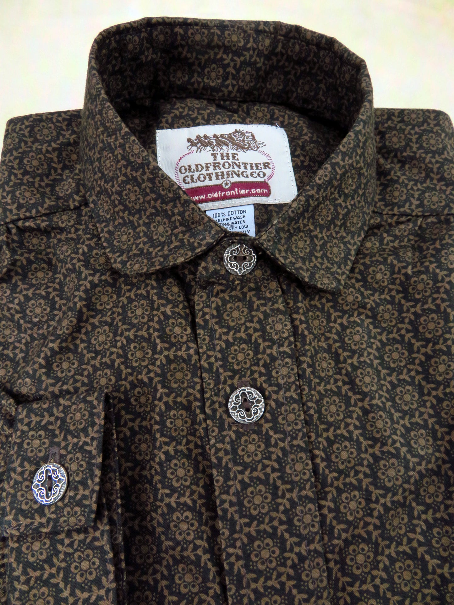 Espresso Vine Wallpaper Victorian Shirt