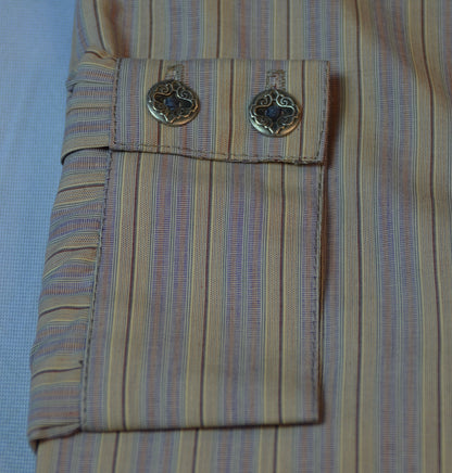 Desert Taupe Stripe Men's Dakota Shirt