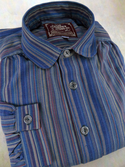 Woodsman Dark Stripe Men's Victorian Shirt