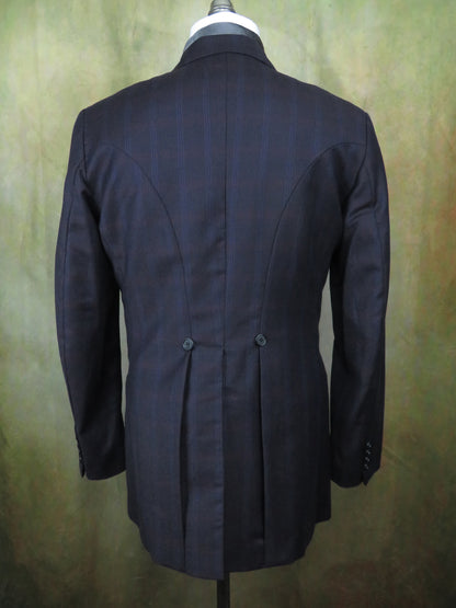 Men's Town Coat - Rust and Navy Bold Glen Plaid #796-B