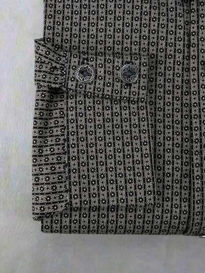 Stone Brown Southwest Medallion Men's Dakota Shirt