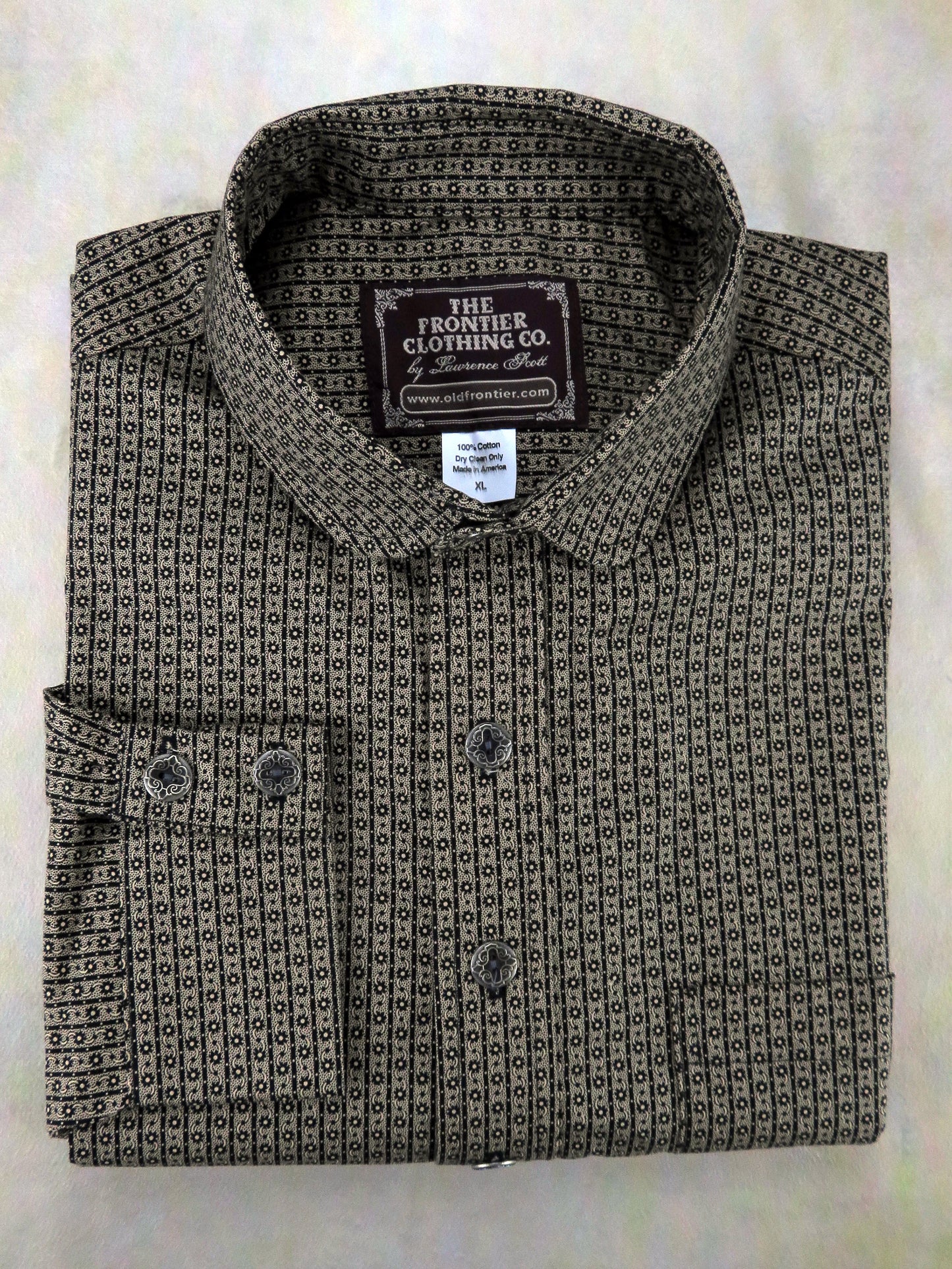 Stone Brown Southwest Medallion Men's Dakota Shirt
