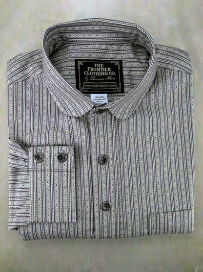 Lavender Filigree Stripe Men's Dakota Shirt