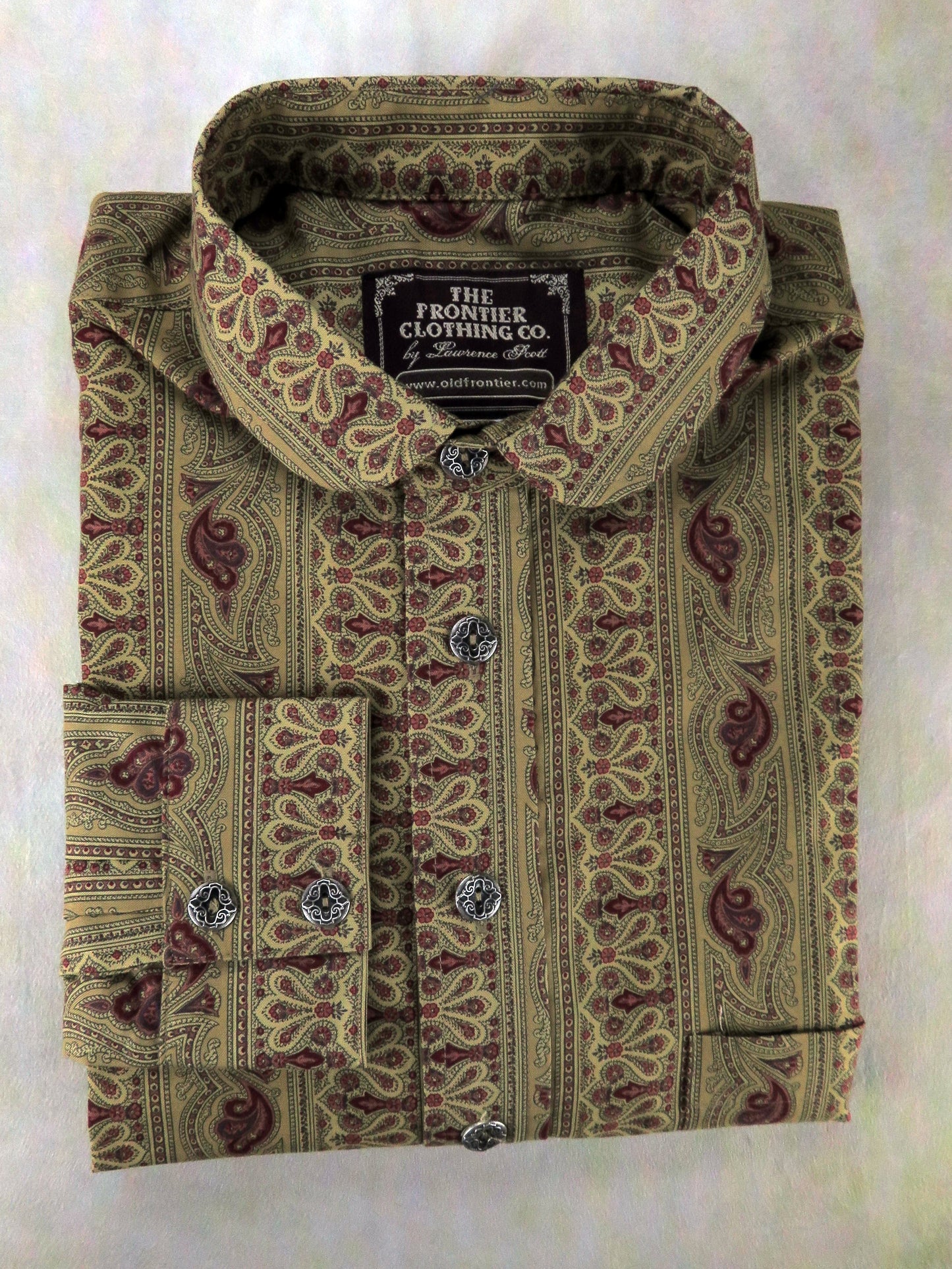 Corn Harvest and Red Wallpaper Men's Dakota Shirt