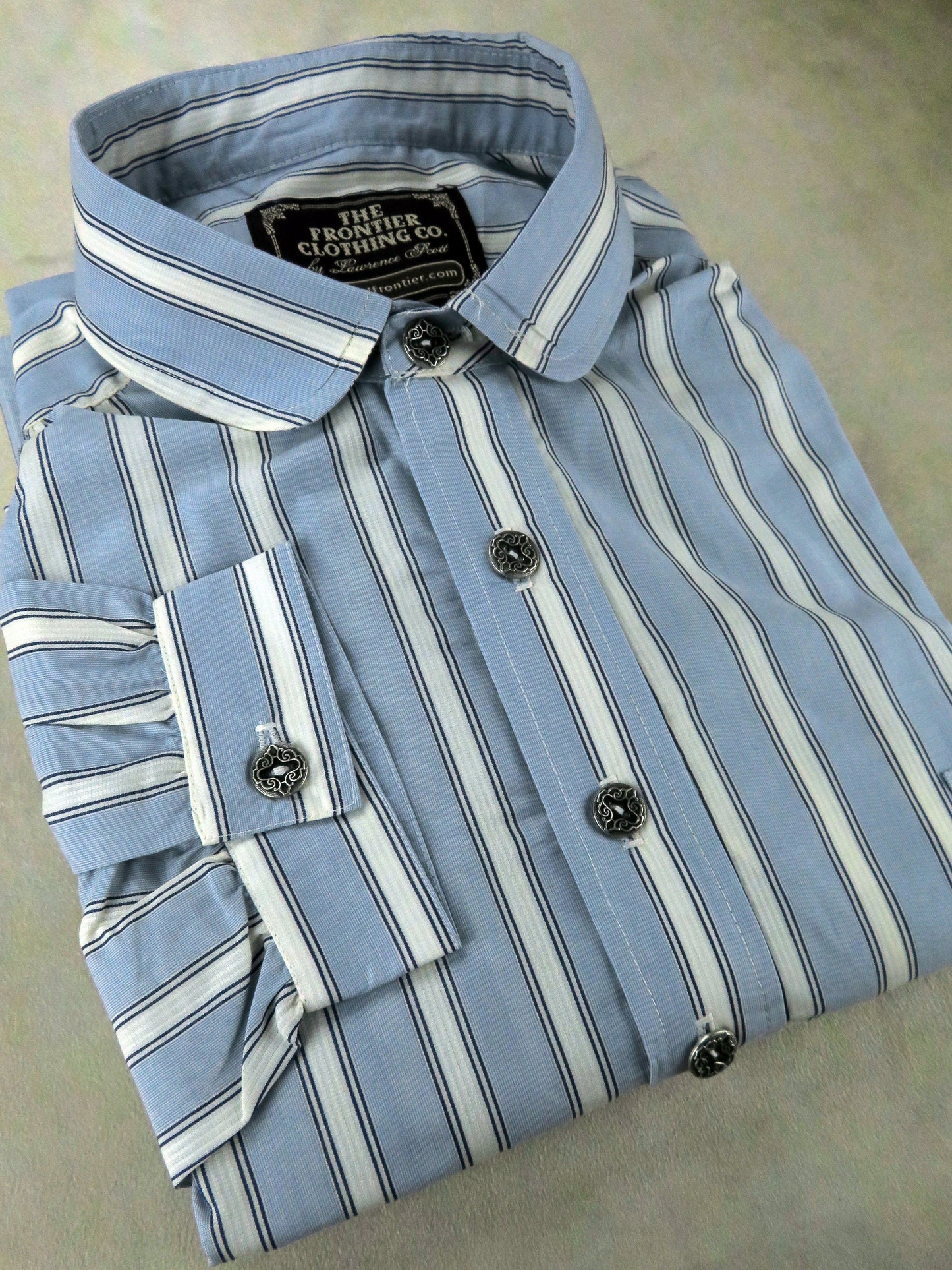 Powder Blue Stripe Men's Dakota Shirt