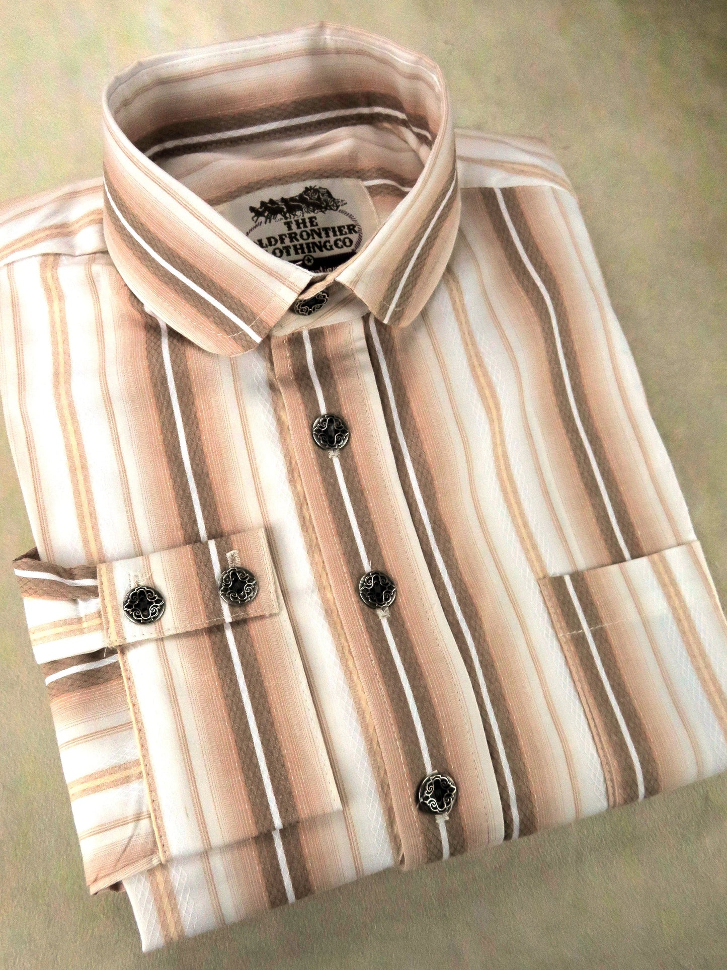 Salmon Stripe Men's Dakota Shirt