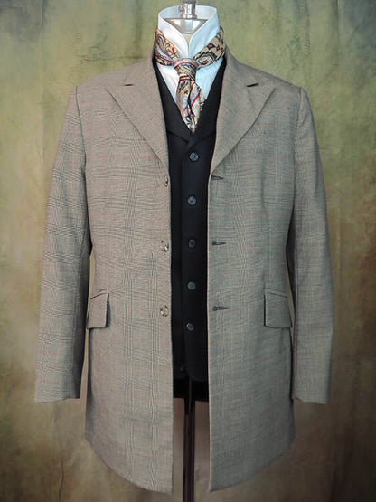 Men's Town Coat - Plaza Taupe Glen Plaid
