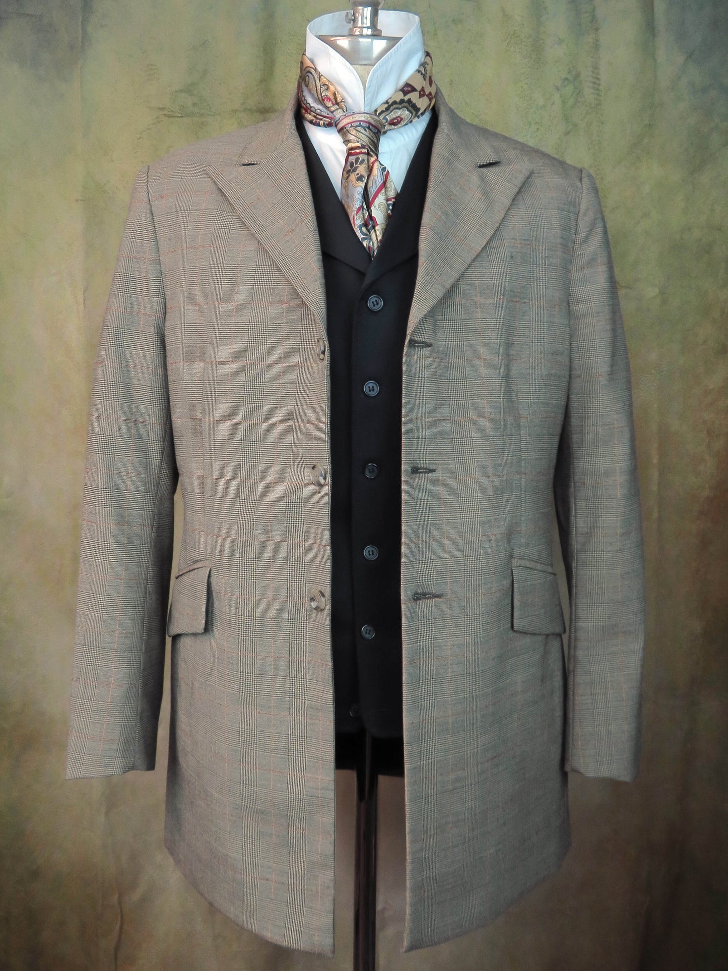 Men's Town Coat - Plaza Taupe Glen Plaid