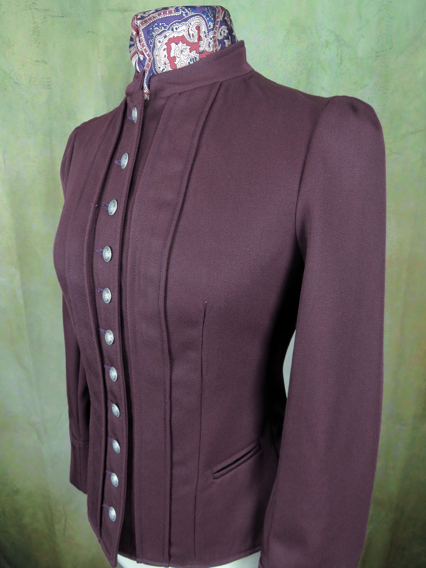 Women's Victoriana Jacket - Merlot Twill 700b
