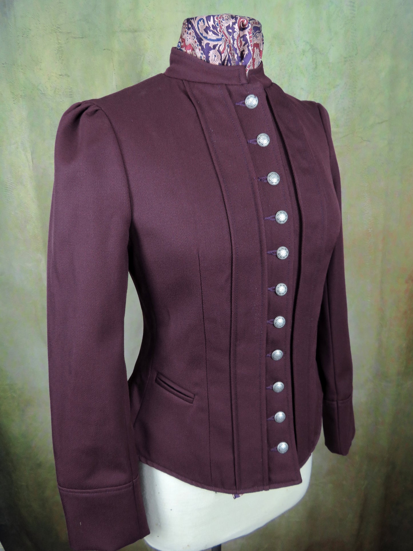 Women's Victoriana Jacket - Merlot Twill 700b