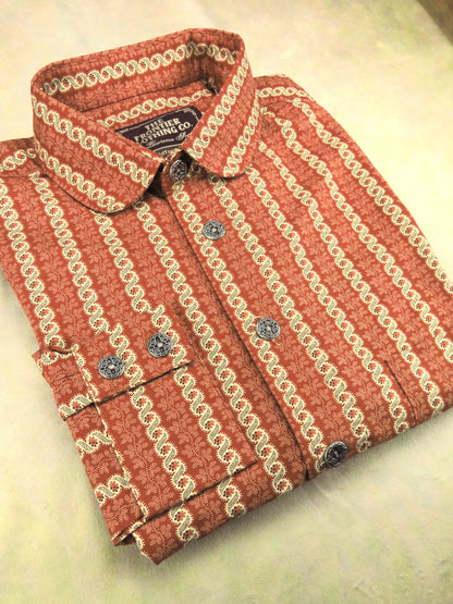 Cinnamon Rope Stripe Men's Dakota Shirt