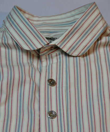 Red and Graphite Stripe Men's Dakota Shirt