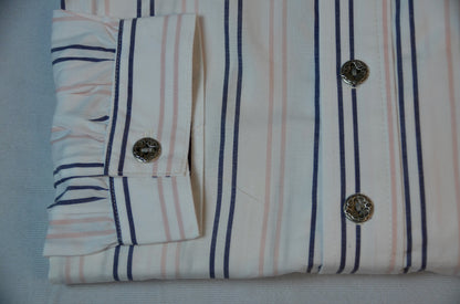 Pink and Black Alternating Stripe Victorian