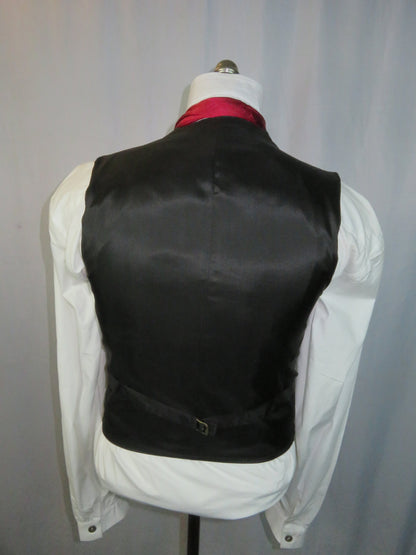 Men's Brocade Vest - Inverse Brown