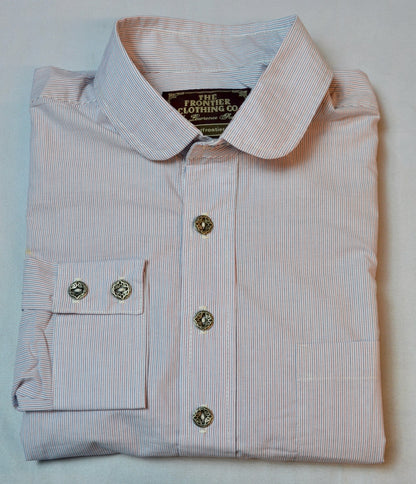 Red and Blue Pencil Stripe Men's Dakota Shirt