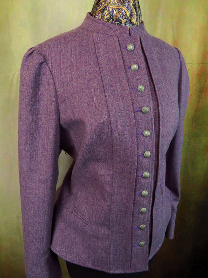 Women's Victoriana Jacket - Orchid Herringbone #897-B