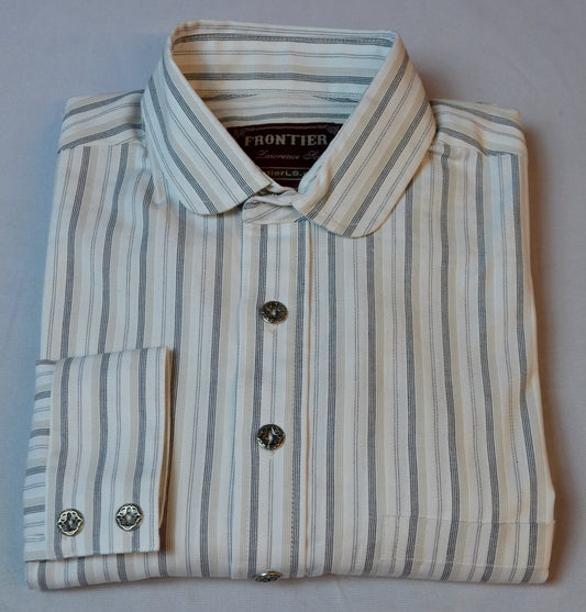 Cream & Black Stripe - Men's Dakota Shirt
