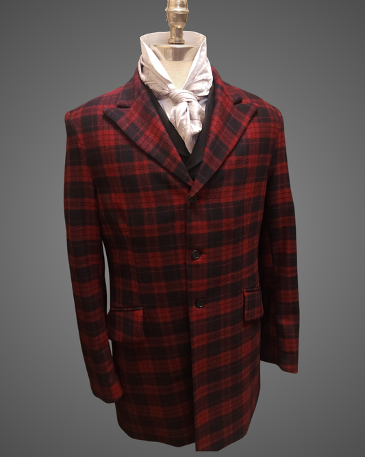 Men’s Town Coat - Yukon Red and Black Plaid