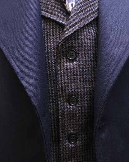 Men's Dark Indigo Wool Frock Coat