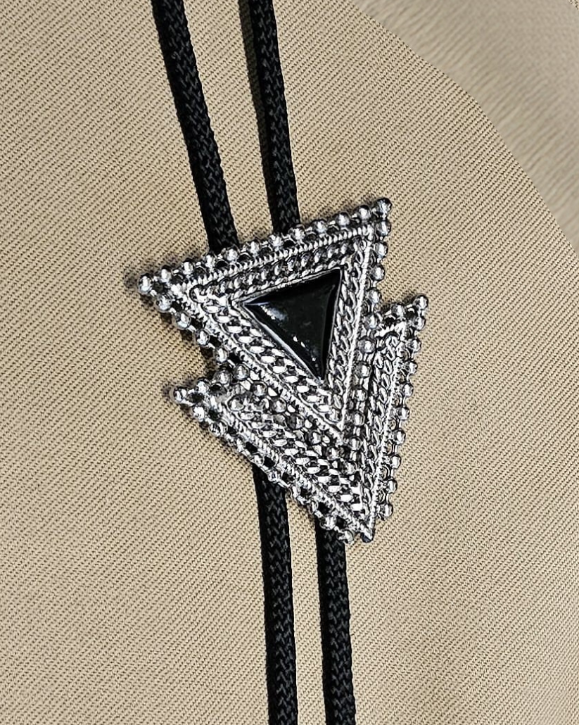 Frontier Bolo Tie, Double Triangle