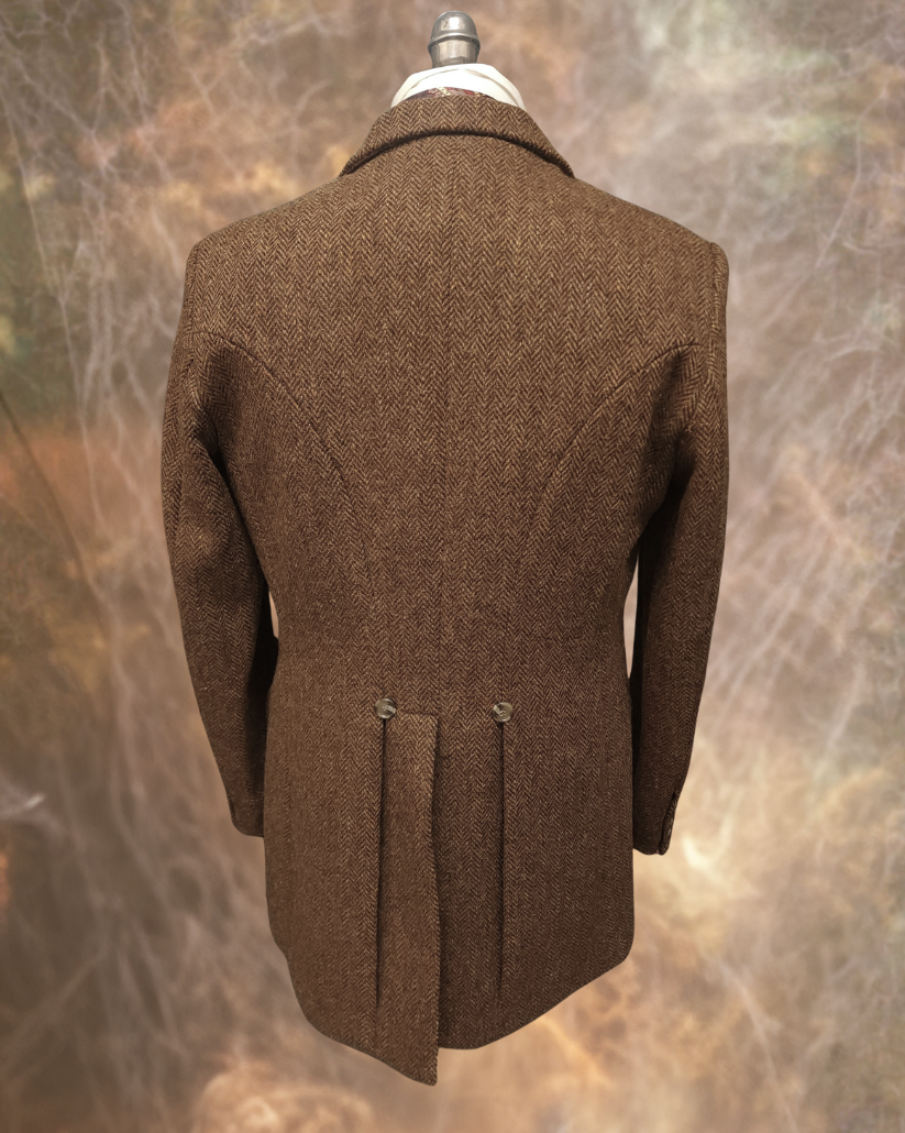 Men’s Town Coat - Saddlewood Herringbone Tweed
