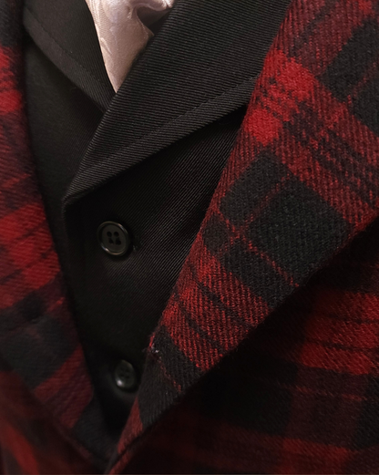 Men’s Town Coat - Yukon Red and Black Plaid