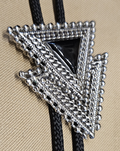 Frontier Bolo Tie, Double Triangle